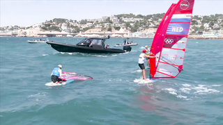 Israel's Tom Reuveny wins men's windsurfing sailing gold | Paris Olympics | NBC Sports