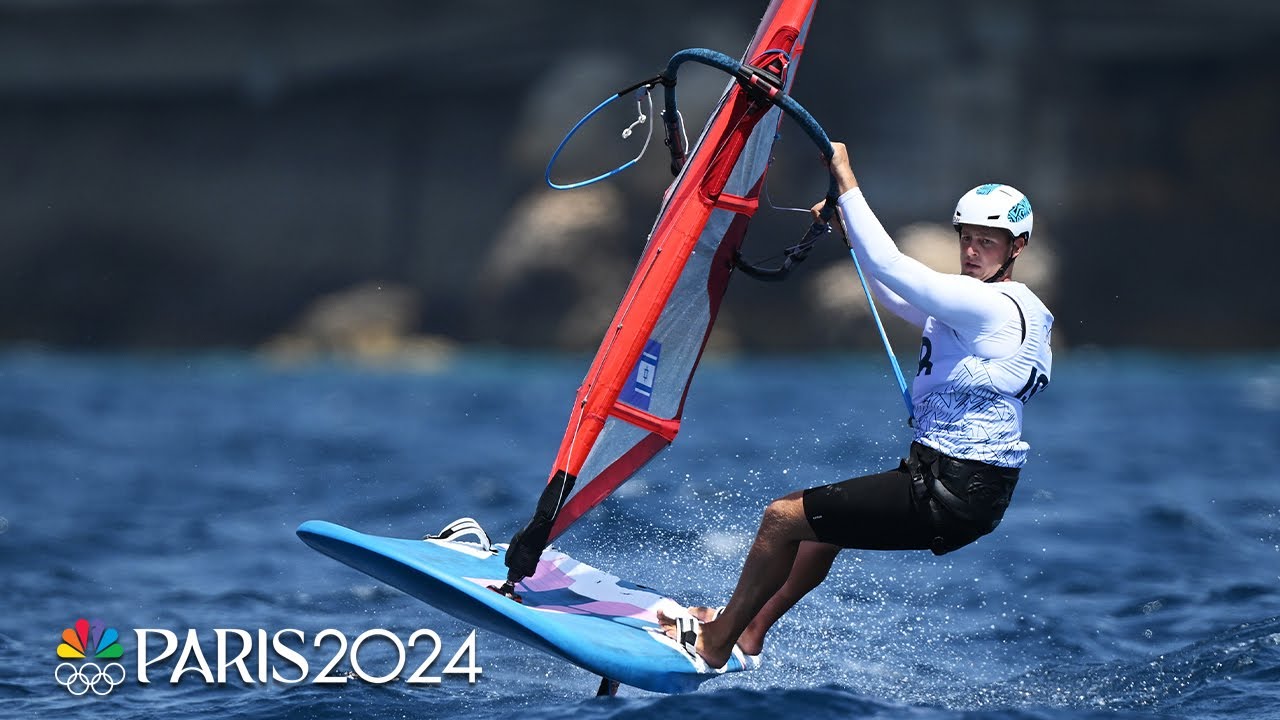 Israel's Tom Reuveny wins men's windsurfing sailing gold | Paris Olympics | NBC Sports