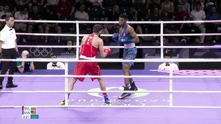 Team USA's Omari Jones wins Paris Olympics boxing quarterfinal, ensures medal | NBC Sports