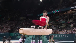 Stephen Nedoroscik POWERS to bronze on pommel horse as crowd erupts | Paris Olympics | NBC Sports