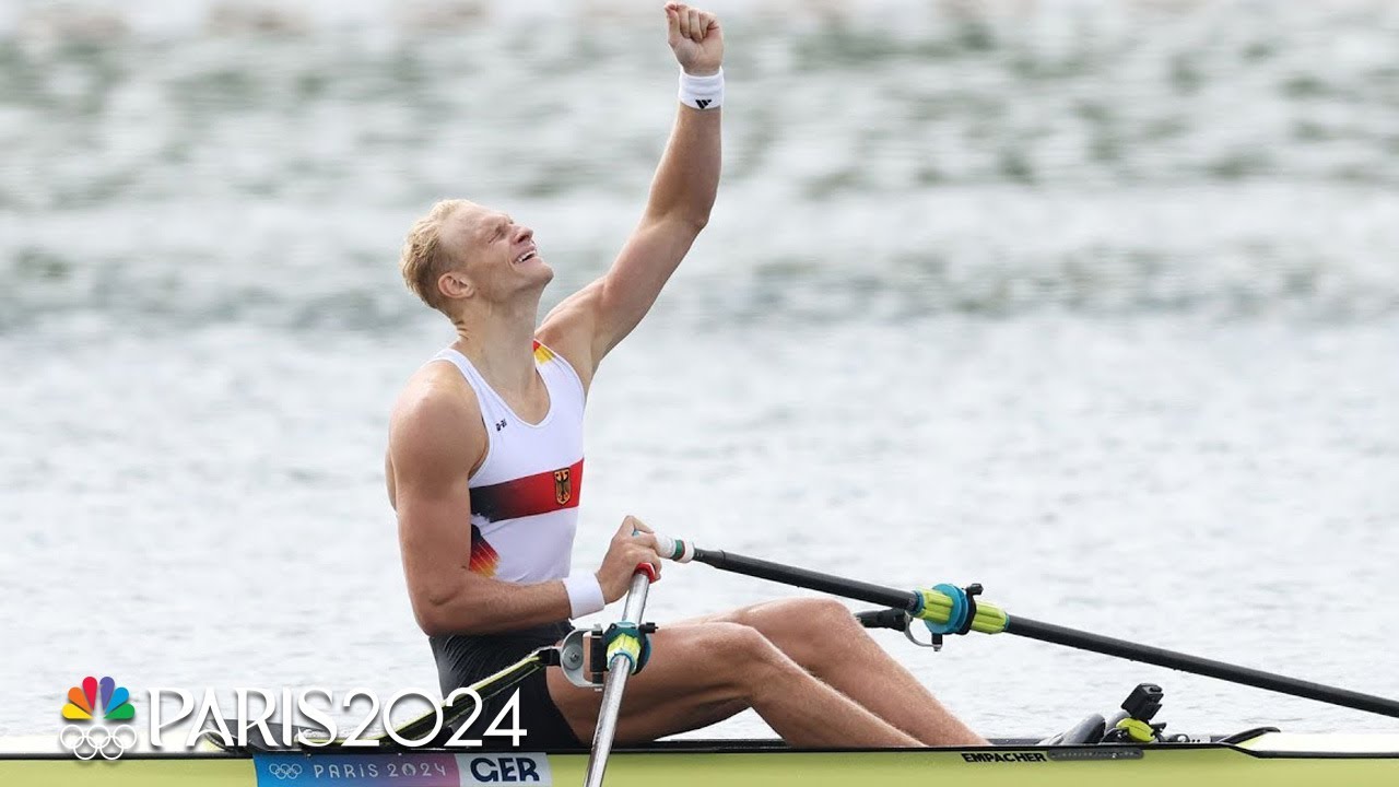 German Zeidler Secures Gold in Single Sculls, Continuing Family Legacy | Paris Olympics