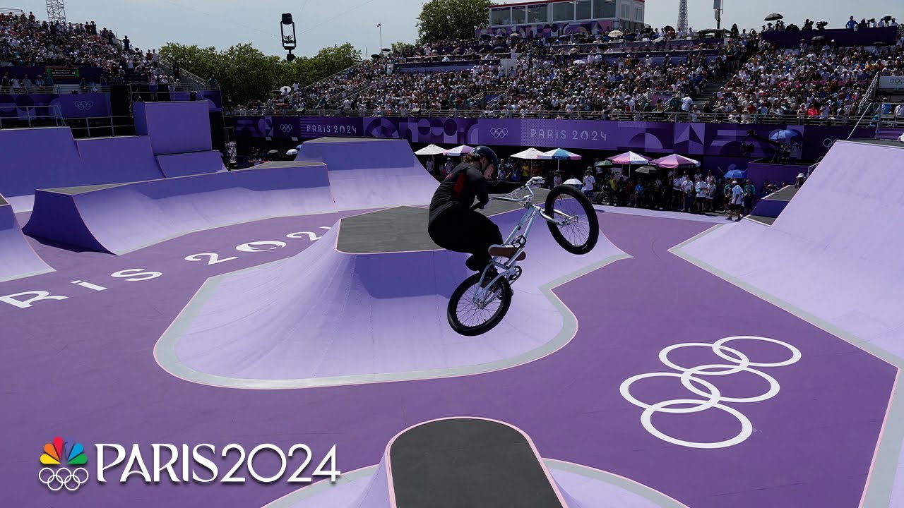 BMX Cycling Thrills with Wild Tricks, Crashes, and Carnage at Paris Olympics | NBC Sports