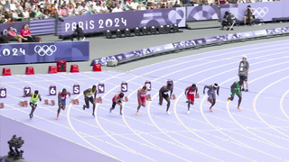 'Kung Fu' Kenny Bednarek Dominates 100m Heat at 2024 Paris Olympics | NBC Sports Highlights