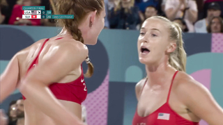 USA's Kelly Cheng, Sara Hughes eliminated in upset loss to Switzerland | Paris Olympics