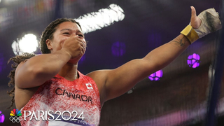 Canada's Rogers, U.S.'s Echikunwoke top medal podium in women’s hammer | Paris Olympics | NBC Sports