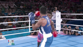 USA's Omari Jones falls to Uzbekistan's Muydinkhujaev, still wins boxing bronze | Paris Olympics