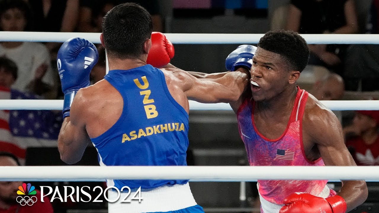 USA's Omari Jones falls to Uzbekistan's Muydinkhujaev, still wins boxing bronze | Paris Olympics