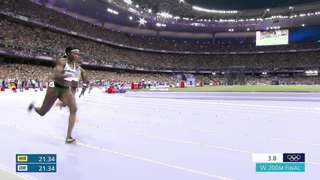 Gabby Thomas brings FORCE AND POWER in 200m gold medal run | Paris Olympics | NBC Sports