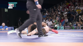 Iran's Saravi outs USA wrestler Joe Rau in R16 Greco-Roman opener | Paris Olympics | NBC Sports