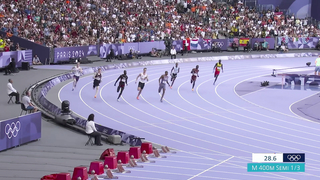 Quincy Hall owns 400m semi, books spot in Olympic final for first time | Paris Olympics | NBC Sports