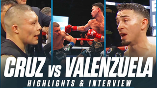 “Isaac 'Pitbull' Cruz vs. Jose 'El Rayo' Valenzuela - Fight Highlights & Exclusive Interview”