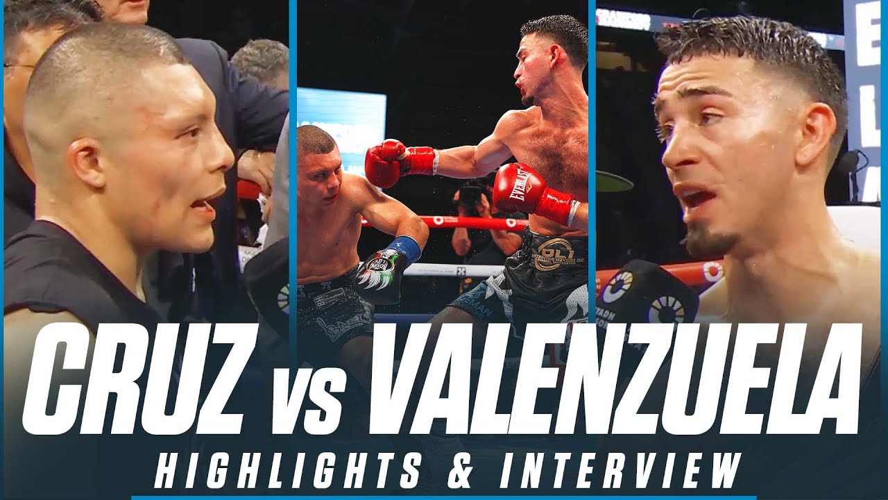 “Isaac 'Pitbull' Cruz vs. Jose 'El Rayo' Valenzuela - Fight Highlights & Exclusive Interview”