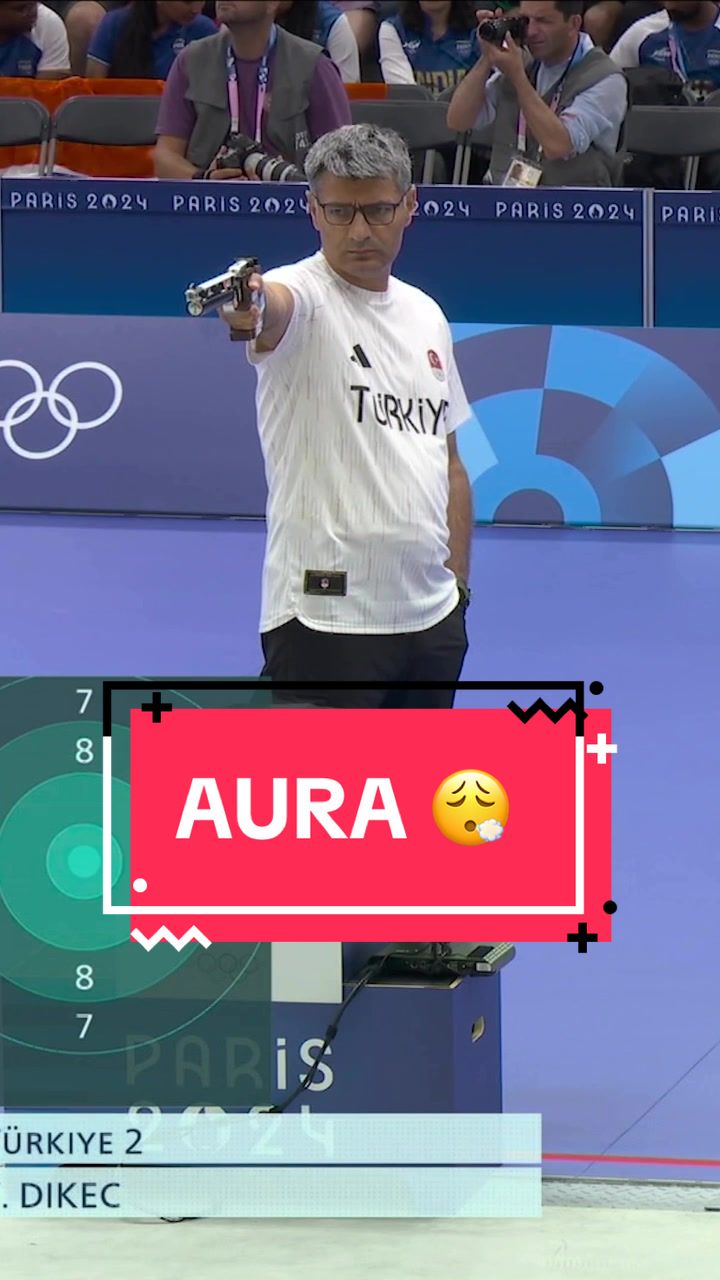 No fancy lenses. No headphones. Just vibes. Turkish shooter Yusuf Dikec was cool as a cucumber en route to silver in the 10m Air Pistol Mixed Team. #ParisOlympics #olympics #vibes #coolboy #turkiye