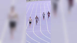 He made it look easy. ‍ American Quincy Hall breezes his way through to the men's 400m final! #ParisOlympics on NBC and Peacock #usa #trackandfield #semi