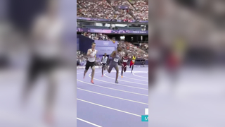 He made it look easy. ‍ American Quincy Hall breezes his way through to the men's 400m final! #ParisOlympics on NBC and Peacock #usa #trackandfield #semi