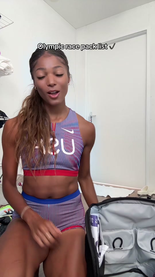 I’ve definitely forgotten spikes before #fyp #olympics #running #paris2024 #track #usa