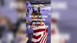 I cried real tears watching this, nothing like watching your friends achieve greatness #GabbyThomas #Olympics #GoldMedal #Paris2024