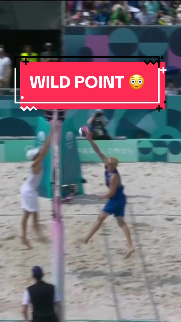 Spain’s Adrian Gavira was HUSTLING on this point! #ParisOlympics #olympics #beachvolleyball NBC and Peacock
