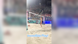 Kelly Cheng and Sara Hughes defense in beach volleyball is a SIGHT TO SEE! #ParisOlympics