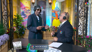 Snoop Dogg Analyzes Artistic Swimming Routines Set to His Own Music | Paris Olympics