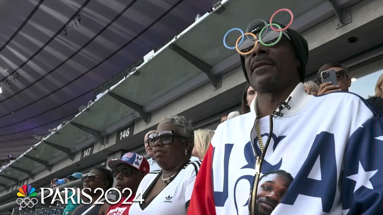 Snoop Dogg Analyzes Artistic Swimming Routines Set to His Own Music | Paris Olympics