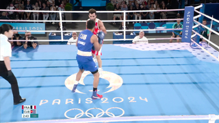 Erislandy Alvarez Borges beats Sofiane Oumiha in men's 63.5kg gold medal bout | Paris Olympics