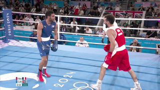 Erislandy Alvarez Borges beats Sofiane Oumiha in men's 63.5kg gold medal bout | Paris Olympics
