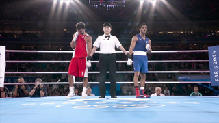 Erislandy Alvarez Borges beats Sofiane Oumiha in men's 63.5kg gold medal bout | Paris Olympics