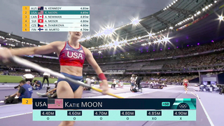 Australian Nina Kennedy finally eclipses Katie Moon for pole vault gold | Paris Olympics