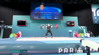 China's Hou Zhihui strikes weightlifting gold again in women's 49kg | Paris Olympics | NBC Sports