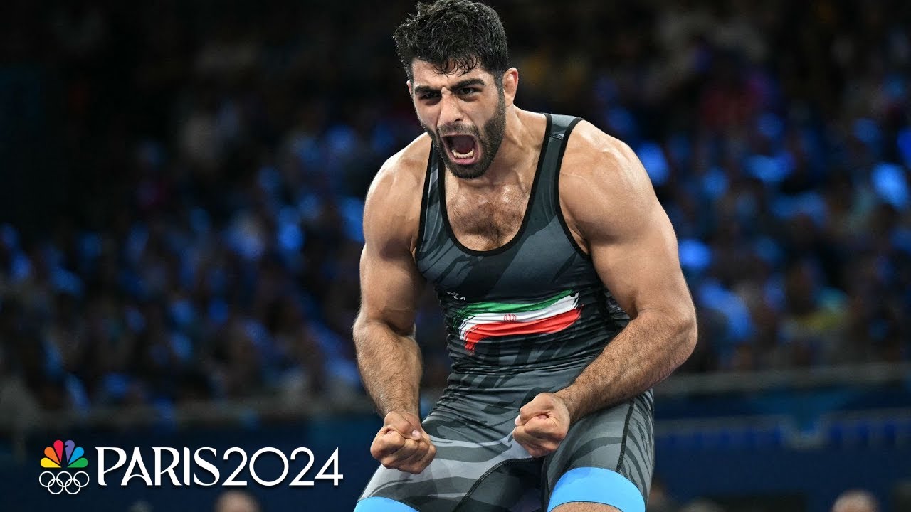 Iran's Mohammadhadi Saravi takes down Armenia's Aleksanyan for 97kg Greco-Roman gold | NBC Sports