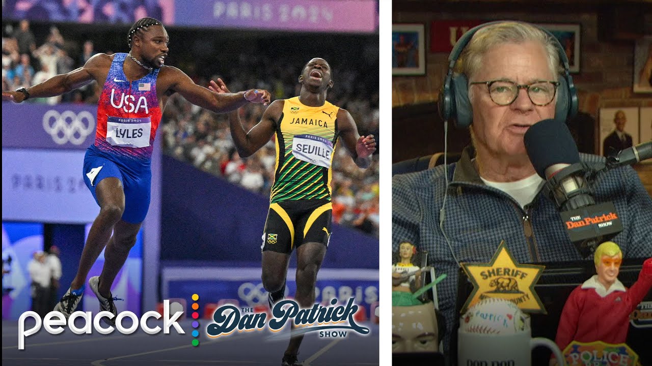 Noah Lyles' 100m win was a matter of inches between gold and silver | Dan Patrick Show | NBC Sports