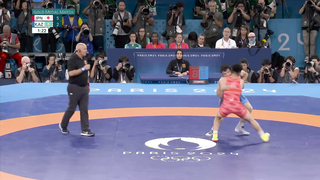 Japan's Kusaka Nao brings home gold in men's Greco-Roman 77kg class | Paris Olympics | NBC Sports
