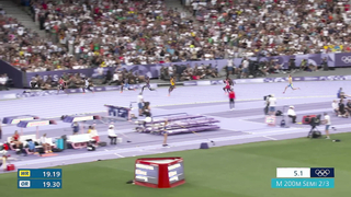 Noah Lyles coasts into 200m final after strong semifinal run | Paris Olympics | NBC Sports