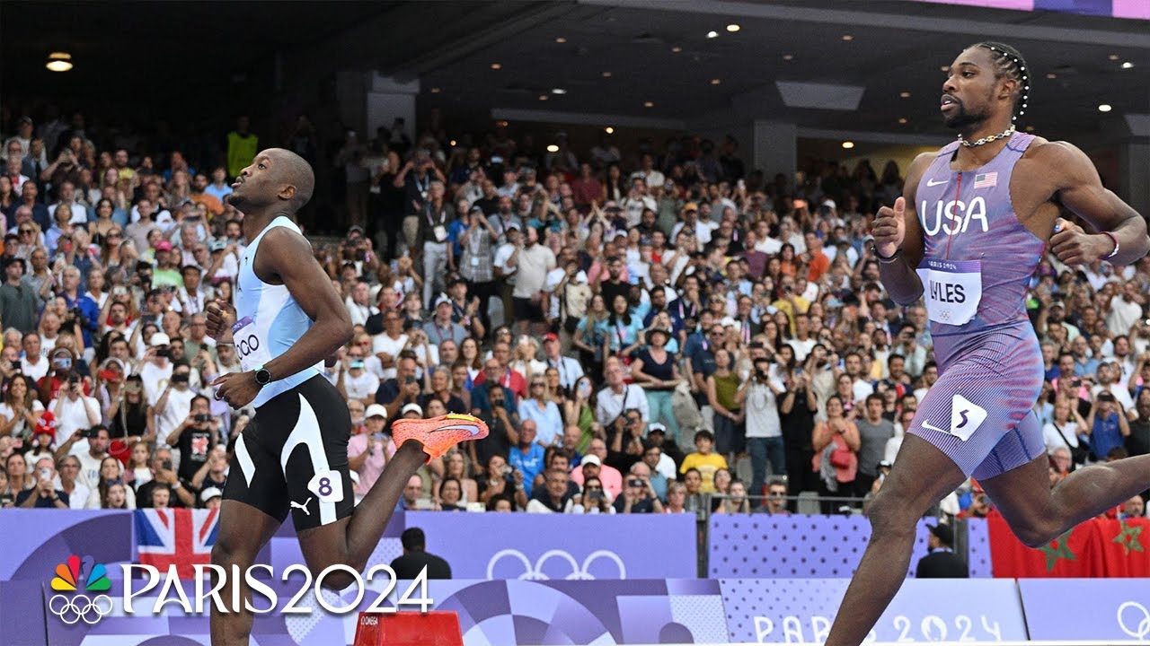 Noah Lyles coasts into 200m final after strong semifinal run | Paris Olympics | NBC Sports
