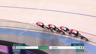 Italy beats out Denmark for cycling track men's team pursuit bronze | Paris Olympics | NBC Sports