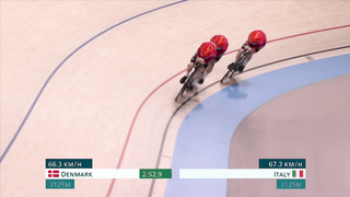 Italy beats out Denmark for cycling track men's team pursuit bronze | Paris Olympics | NBC Sports