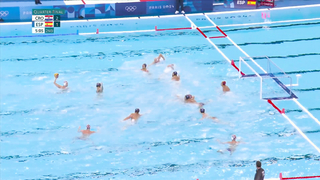 Unbeaten no more! Croatia stuns Spain in men's water polo quarterfinal | Paris Olympics | NBC Sports