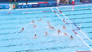 Unbeaten no more! Croatia stuns Spain in men's water polo quarterfinal | Paris Olympics | NBC Sports