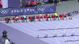 Grant Holloway leaves field IN THE DUST with blazing 110m hurdle semi | Paris Olympics | NBC Sports