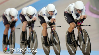 U.S. women's pursuit team sets a national record en route to gold medal race | Paris Olympics