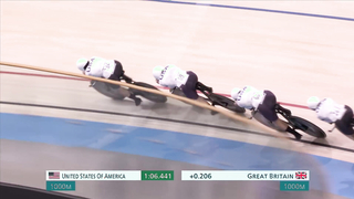 U.S. women's pursuit team sets a national record en route to gold medal race | Paris Olympics