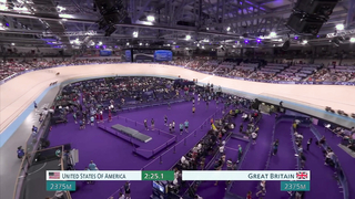 U.S. women's pursuit team sets a national record en route to gold medal race | Paris Olympics