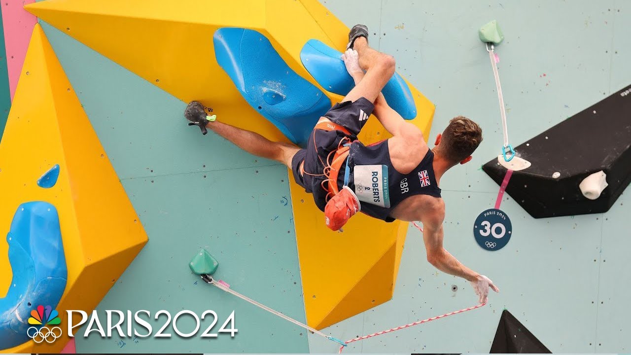 Toby Roberts Triumphs with Gold in Men's Combined Climbing Event at Paris Olympics