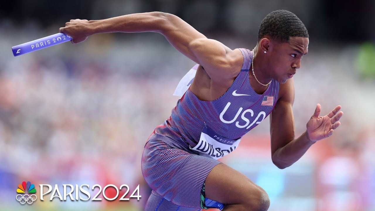 Quincy Wilson Debuts as Men's 4x400m Relay Team Makes Dramatic Comeback to Secure Final Spot | Paris Olympics