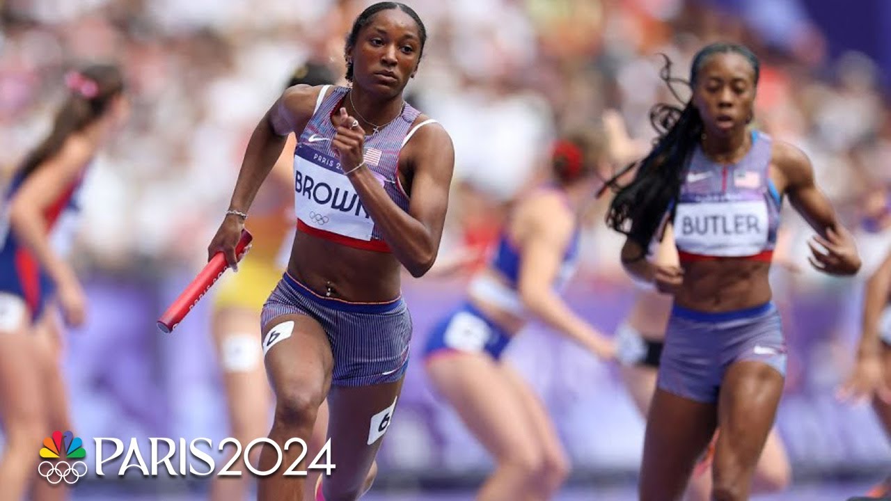 U.S. Women’s 4x400m Relay Team Dominates Heat 1 with Convincing Victory | Paris Olympics