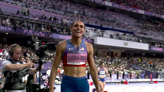 Sydney McLaughlin-Levrone attacks own world record for unprecedented gold medal | Paris Olympics