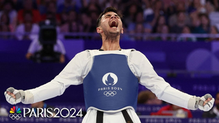 Ulugbek Rashitov Triumphs Over Zaid Kareem for Featherweight Taekwondo Gold | Paris Olympics