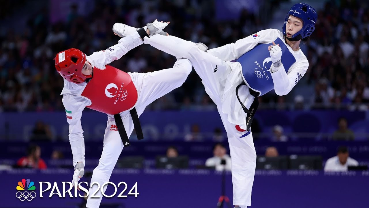 South Korea's Kim Dominates Kiyanichandeh to Win Women's Featherweight Taekwondo Gold at Paris Olympics