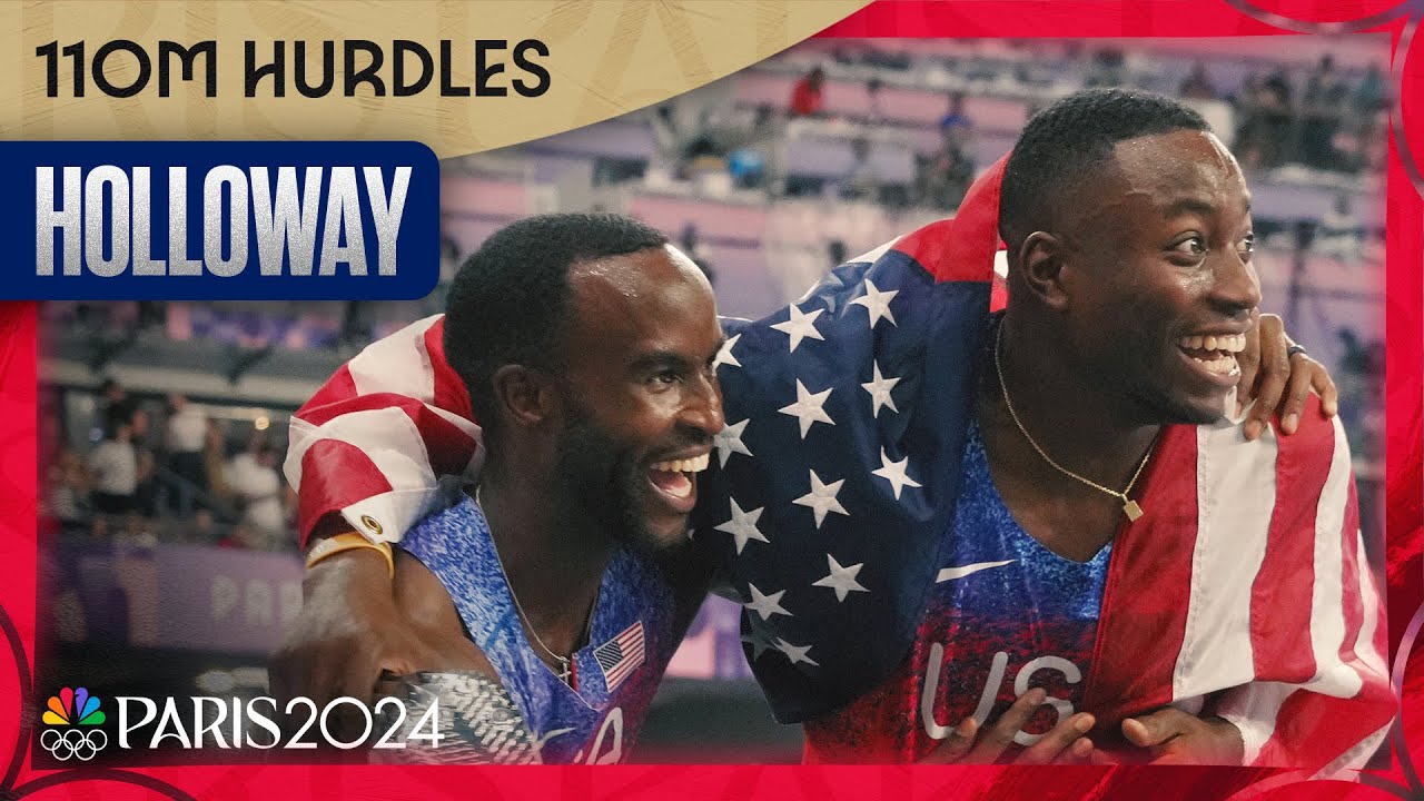 Grant Holloway Triumphs in Men's 110m Hurdles; Daniel Roberts Secures Silver at Paris Olympics